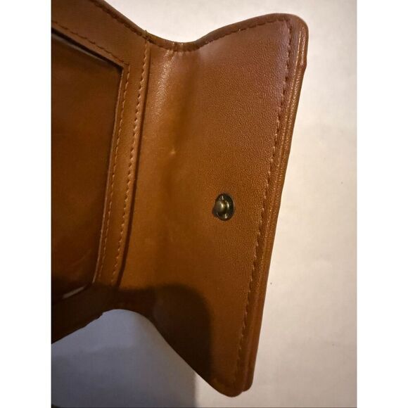 Vintage Esprit Women's Faux Leather Pebbled Snap Trifold Wallet Brown NWOT - Picture 16 of 16